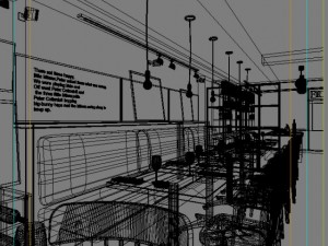 restaurant space 019 3D Модель