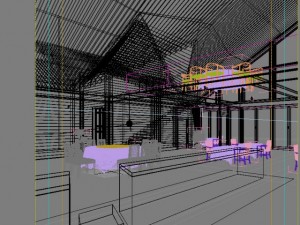 restaurant space 020 3Dモデル