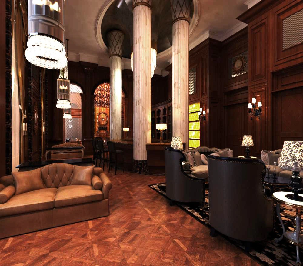 bar space 054 3D Model .c4d .max .obj .3ds .fbx .stl .blend