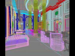 bar space 054 Model 3D