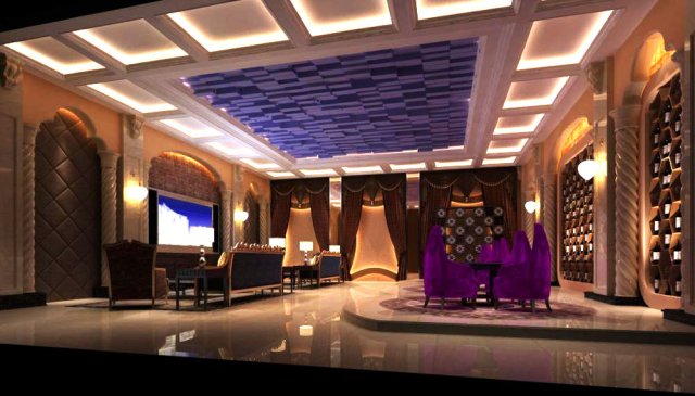 bar space 051 3D-Modell .c4d .max .obj .3ds .fbx .stl .blend 