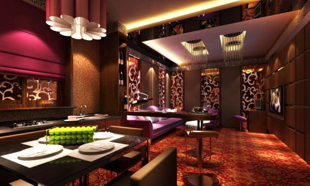 bar space 064 3D Модель .c4d .max .obj .3ds .fbx .stl .blend 