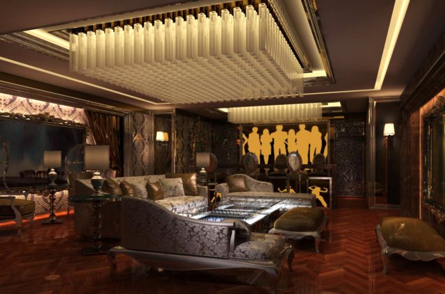 bar space 080 3D Model .c4d .max .obj .3ds .fbx .stl .blend 