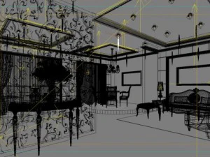 bar space 084 3D Model