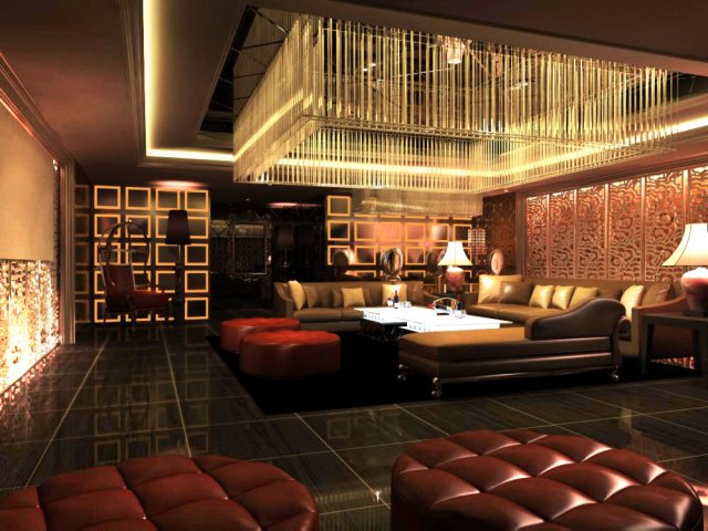 bar space 087 3D Model .c4d .max .obj .3ds .fbx .stl .blend 