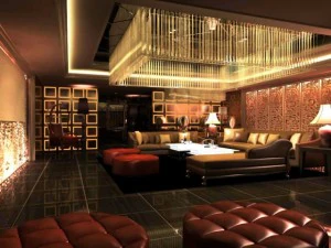 바 공간 087 3D 모델