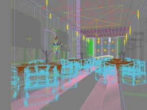 место в баре 097 3D Модель