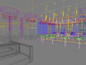 bar space 108 Model 3D
