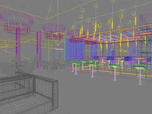 bar space 108 3D Model