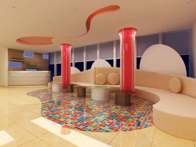 bar space 111 Modèle 3D .c4d .max .obj .3ds .fbx .stl .blend 