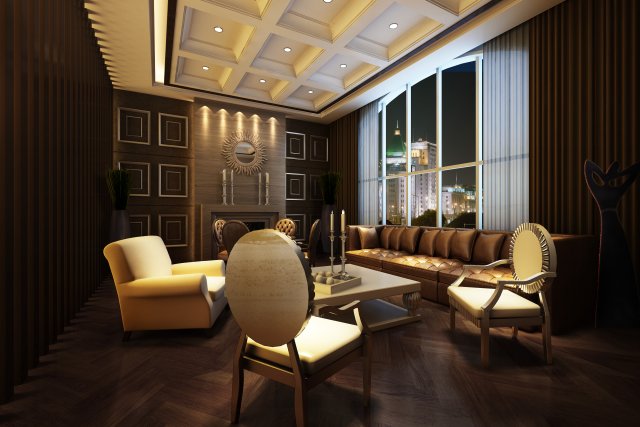 bar space 115 3D 모델 .c4d .max .obj .3ds .fbx .stl .blend 