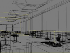 restaurant space 023 3D Model