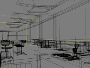 restaurant space 023 3D Model