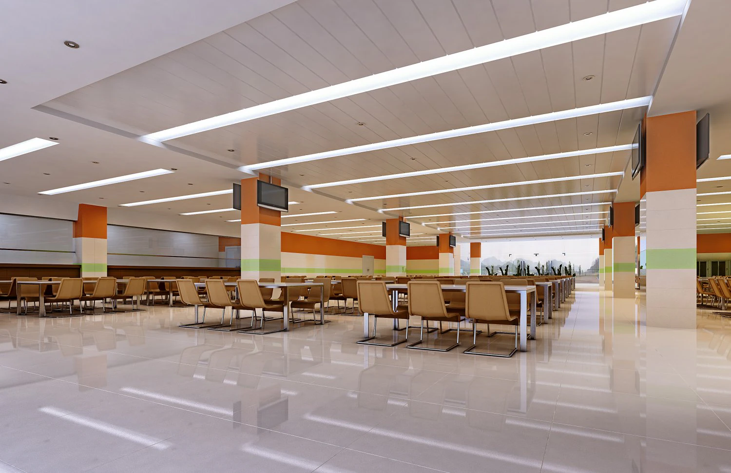 restaurant space 022 3D Model .c4d .max .obj .3ds .fbx .stl .blend 
