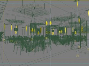 restaurant space 025 Modelo 3D