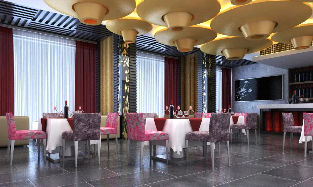 restaurant space 027 3D Model .c4d .max .obj .3ds .fbx .stl .blend 