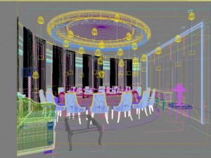 restaurant space 026 Model 3D