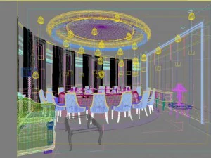 restaurant space 026 3D Model