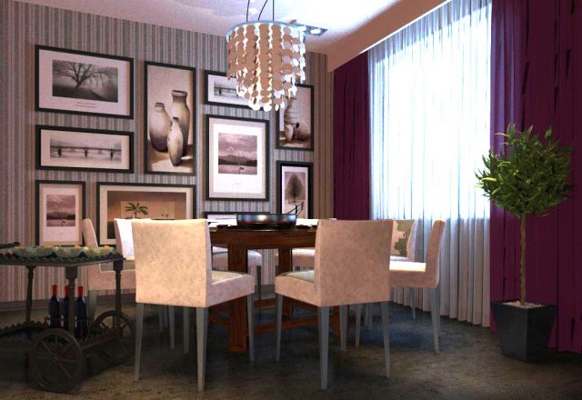 restaurant space 030 Modelo 3D .c4d .max .obj .3ds .fbx .stl .blend 