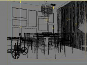 restaurant space 030 Modelo 3D
