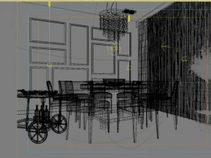restaurantruimte 030 3D Model
