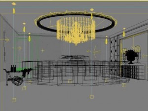 restaurant space 034 3D Model