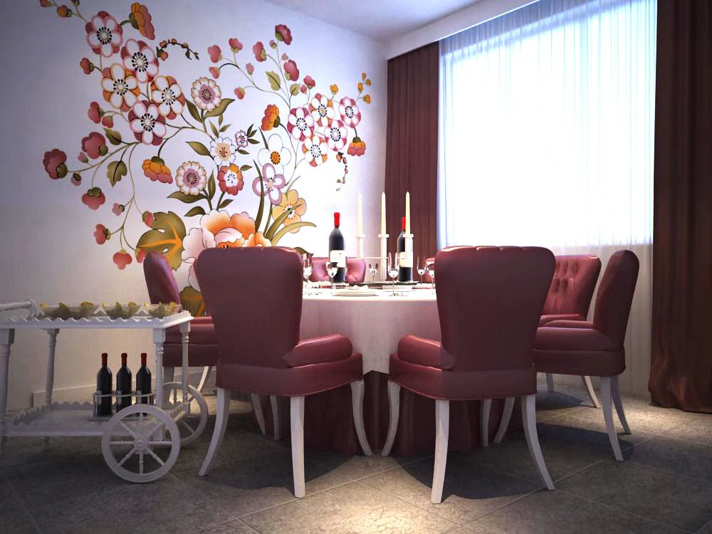 restaurant space 033 3D Model .c4d .max .obj .3ds .fbx .stl .blend 