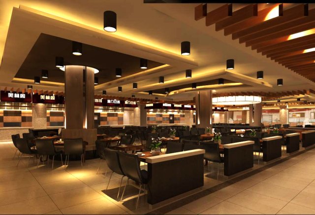 restaurant space 043 3D 模型 .c4d .max .obj .3ds .fbx .stl .blend 