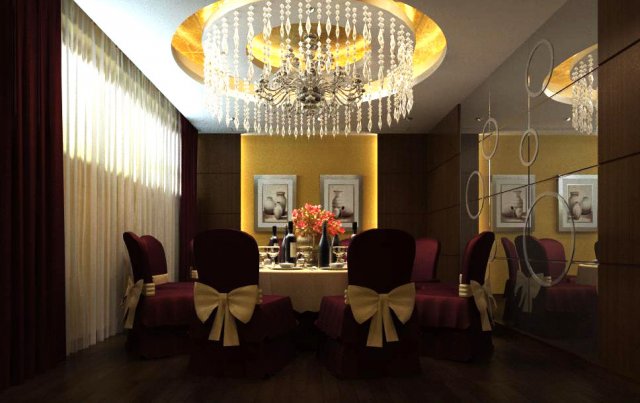 restaurant space 048 Modelo 3D .c4d .max .obj .3ds .fbx .stl .blend 