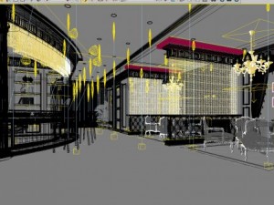 restaurant space 050 3D 模型