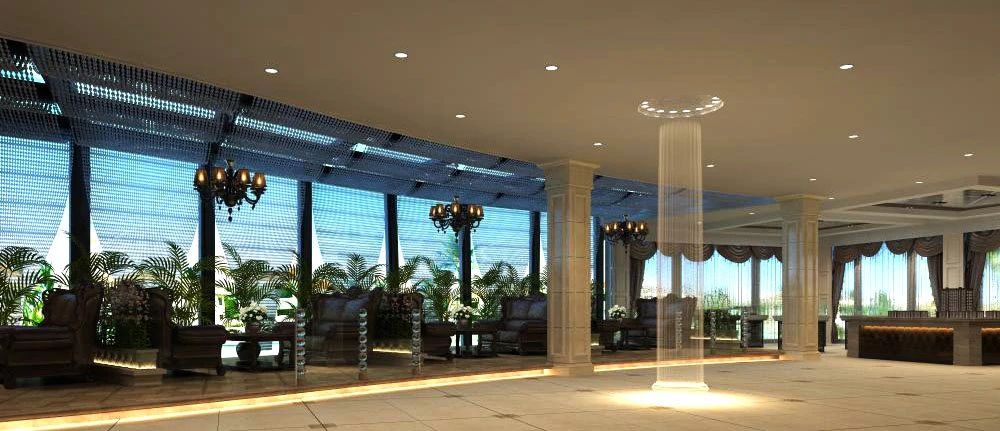 restaurant space 049 3D Model .c4d .max .obj .3ds .fbx .stl .blend