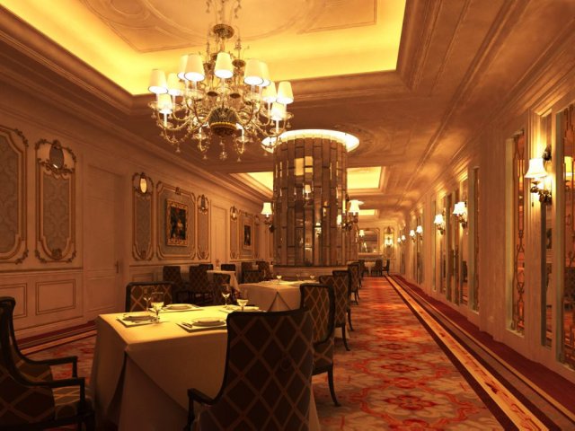 restaurant space 051 Modello 3D .c4d .max .obj .3ds .fbx .stl .blend 