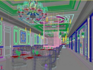 restaurant space 051 Modello 3D