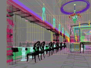restaurant space 059 3D Model