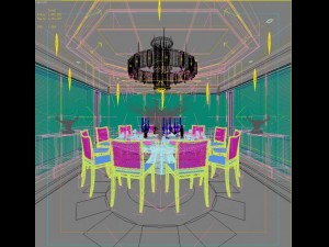 restaurant space 063 3D 模型