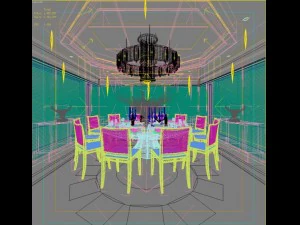 レストランスペース063 3Dモデル