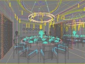 restaurant space 064 3D Model