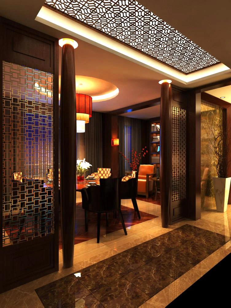 restaurant space 069 3D Model .c4d .max .obj .3ds .fbx .stl .blend 