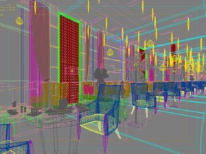 restaurant space 071 Modelo 3D