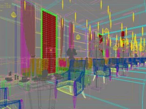 restaurant space 071 3D Model