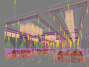 restaurant space 076 3D Model