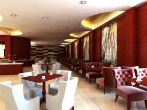 приміщення ресторану 077 3D Модель