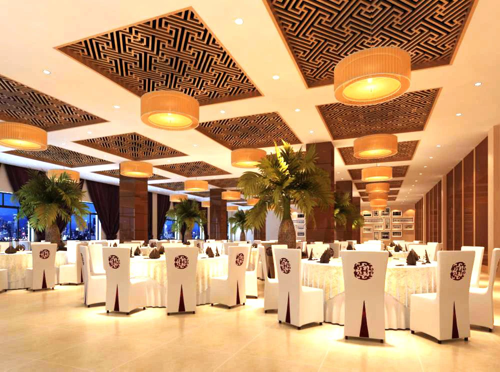 restaurant space 075 3D Model .c4d .max .obj .3ds .fbx .stl .blend