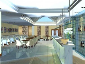 spazio ristorante 079 Modello 3D
