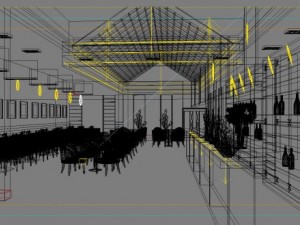 restaurant space 079 3D-Modell