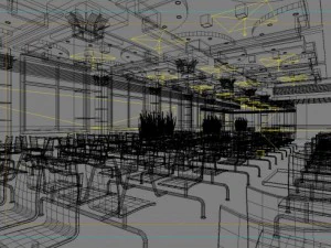 restaurant space 078 3D Model