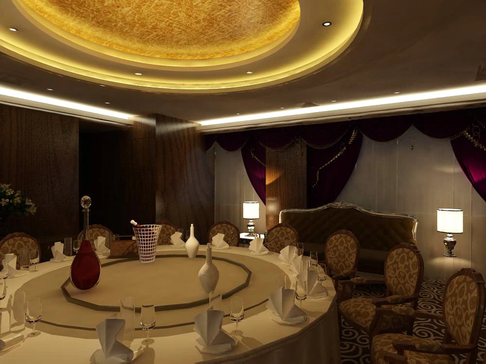 레스토랑 공간 080 3D 모델 .c4d .max .obj .3ds .fbx .stl .blend