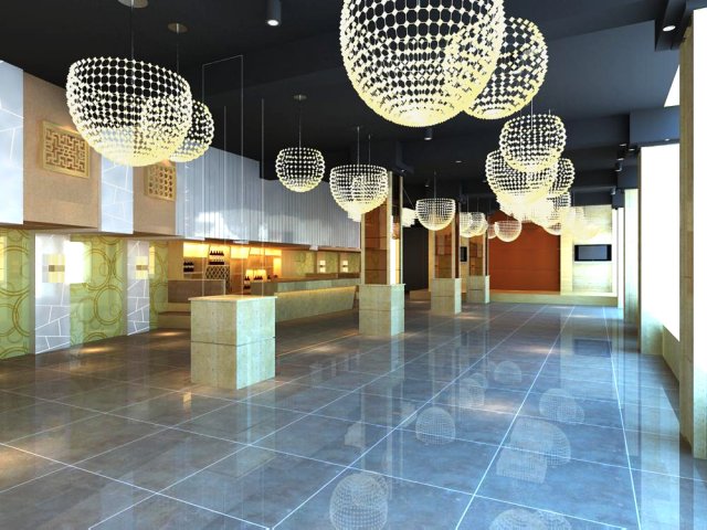 restaurant space 082 3D मॉडल .c4d .max .obj .3ds .fbx .stl .blend 