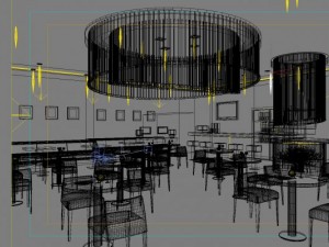 restaurant space 083 Modelo 3D