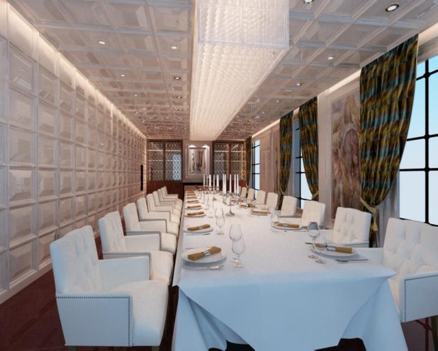 restaurant space 084 3Dモデル .c4d .max .obj .3ds .fbx .stl .blend 